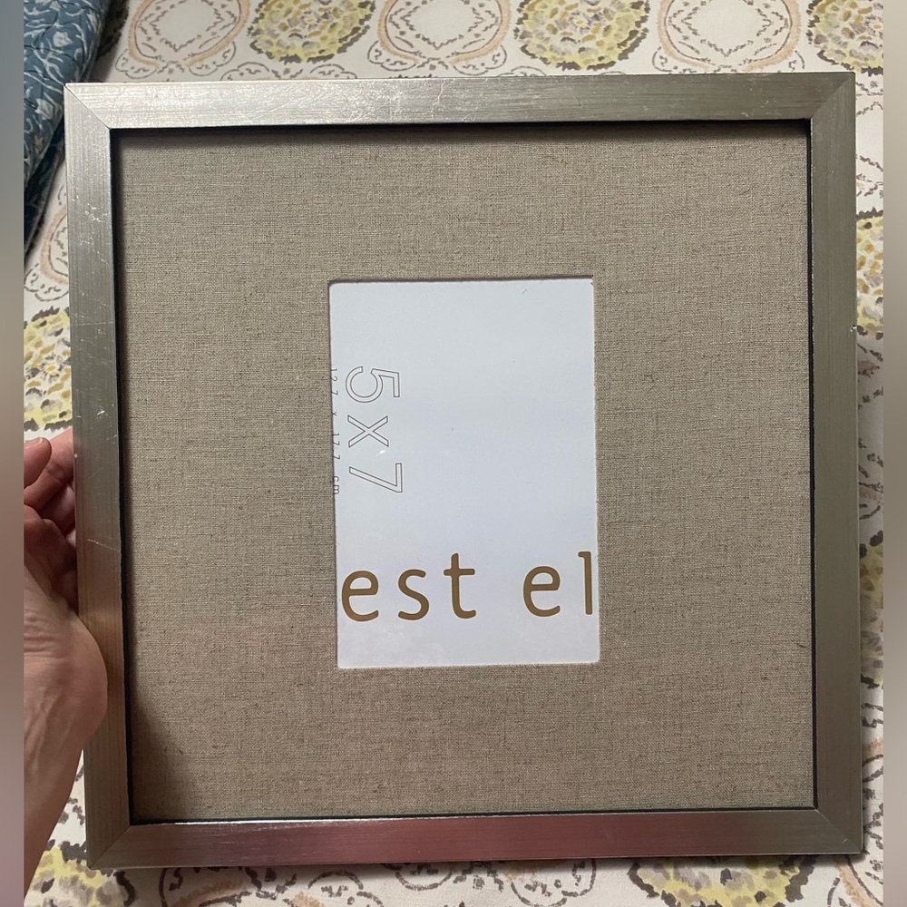 West Elm Wall Picture Frame with 5x7 opening